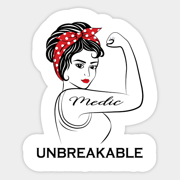 Medic Unbreakable Sticker by Marc